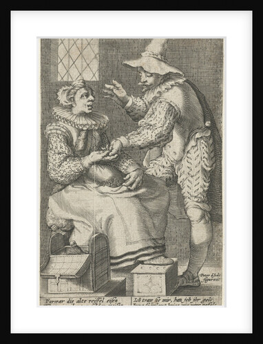 The unequal love couple: Old woman and young man by Jacques Honervogt I