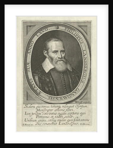 Portrait of Johan Philip Lansberge at the age of 67 by Zacharias Roman