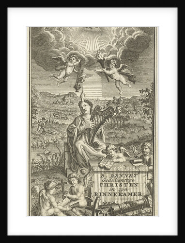 Title page for: Benjamin Bennet, Religious Christian inside room by Gerrit de Broen Jr