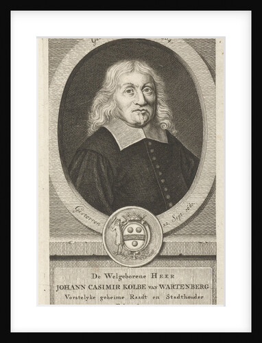 Portrait of Johann Casimir Kolbe Wartenberg by Willem de Broen