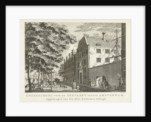 Cityscape with Naval College in Amsterdam by Willem Vermandel