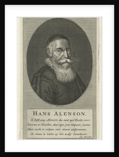 Portrait of Hans Alenson, Andries van Buysen Jr by Adriaan Spinniker