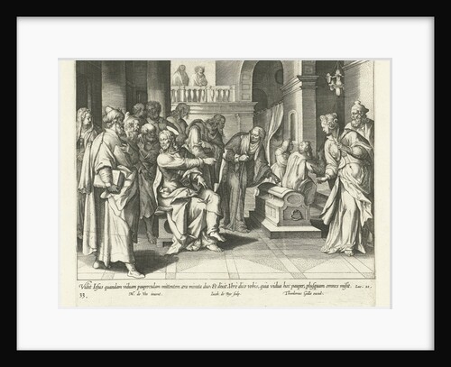 Generosity of the poor widow by Theodoor Galle