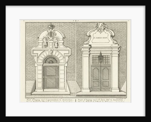 Gate of the leper house and the St. Jorishof Amsterdam by Jan Matthias Cok