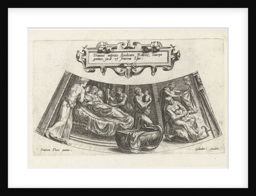 The birth of Jacob and Esau by Julius Goltzius