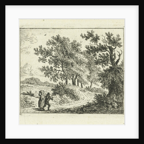 Hilly landscape with travelers by Cornelis van Cuylenburgh II
