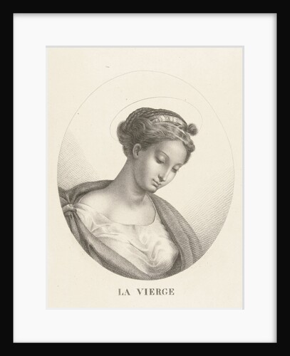 Bust of Mary in oval by François Deleu