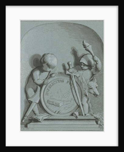 Allegory with two putti by Abraham Delfos