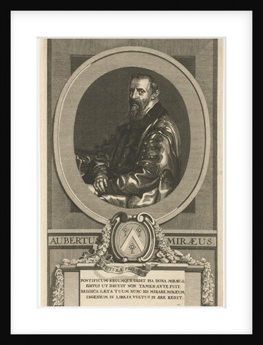Portrait of Aubertus Miraenus by Hendrik Frans Diamaer