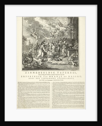 Allegory of the birth of the Prince of Orange, 1748 by Pieter Gerard van Balen