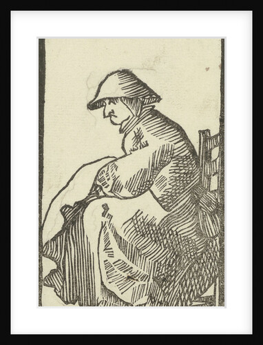 Sitting peasant woman by Gortzius Geldorp