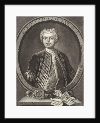 Portrait of Carlo Broschi by Alexander van Haecken