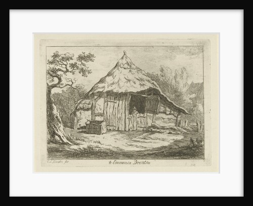 Barn with open upper door by Carel Lodewijk Hansen