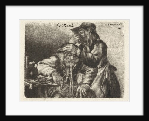 Vomiting man by Jacobus Harrewijn