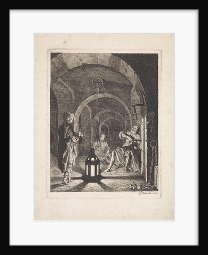 Joseph, dreams of cupbearer and baker by Jan Gerard Waldorp