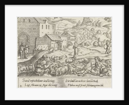 Sara repudiates the pregnant Hagar by Cornelis Bos