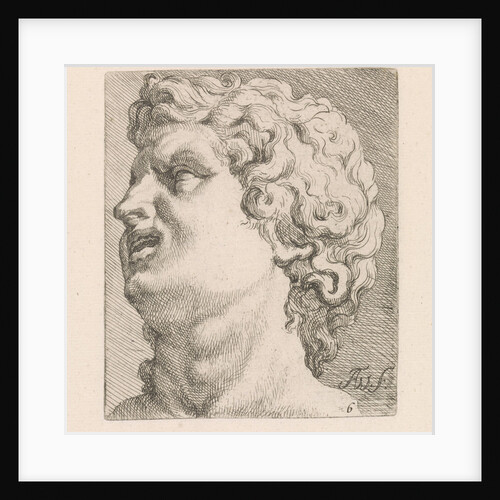 Head of one of the sons of Laocoön, side view by Augustinus Terwesten I