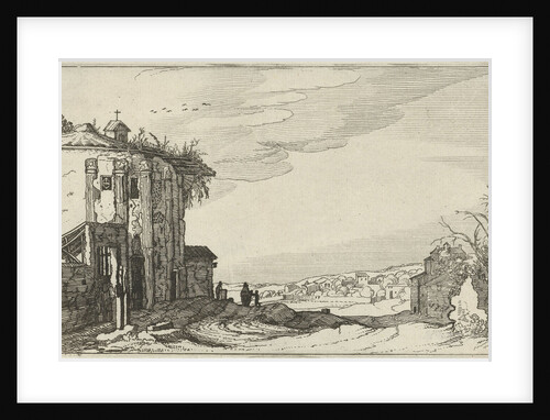 Ruin with Corinthian columns by Claes Jansz. Visscher II