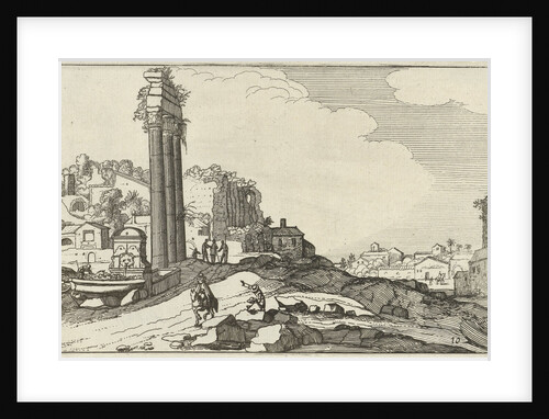 Temple of Castor and Pollux by Claes Jansz. Visscher II