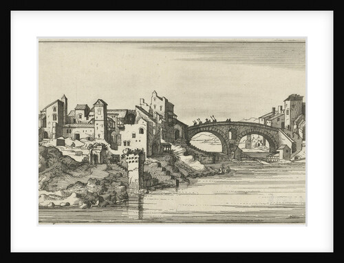 Bridge over the river by Claes Jansz. Visscher II