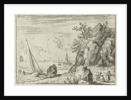 Seascape with sailing ships by Allaert van Everdingen