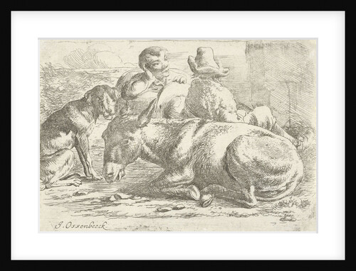 Two incumbent muleteers by Jan van Ossenbeeck