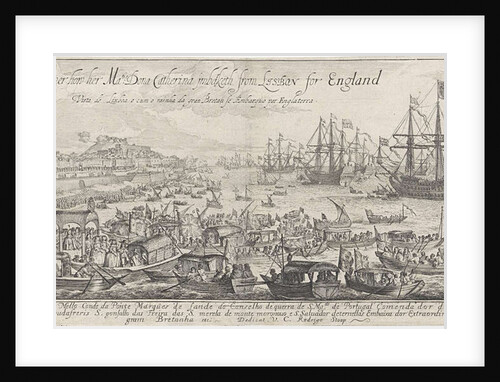 Embarkation of Catherine of Braganza in Lisbon by Francisco de Mello
