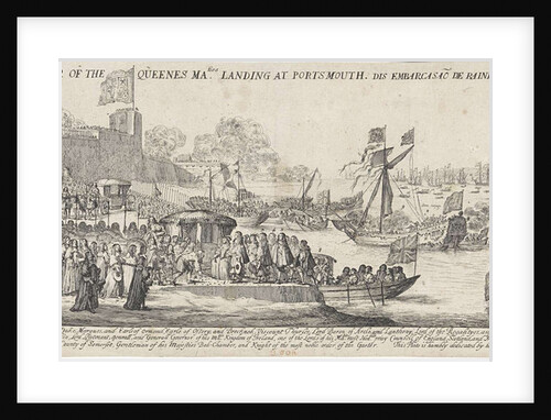 Arrival of Queen Catherine of Braganza in Portsmouth by James Butler