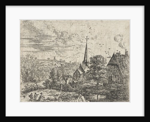 Village situated near a river by Lucas van Uden