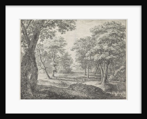 Forest road by Anthonie Waterloo