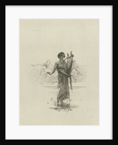 A man stands in a field by Lourens Alma Tadema