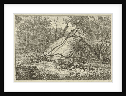 Oven with shovel by Hermanus Fock