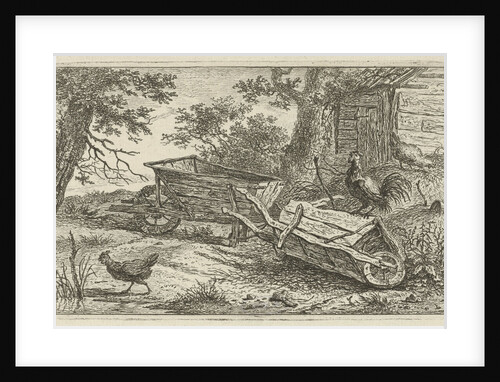 Two wheelbarrows by Hermanus Fock