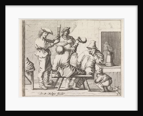 Peasants in an Interior by Pieter Jansz. Quast