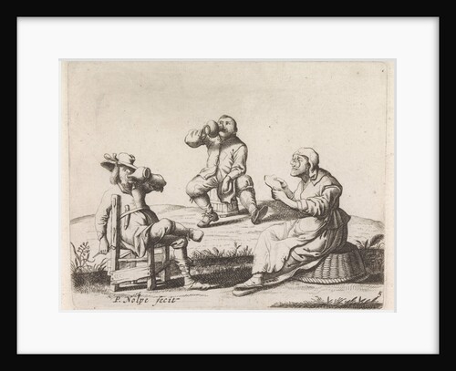 Three farmers by Pieter Jansz. Quast