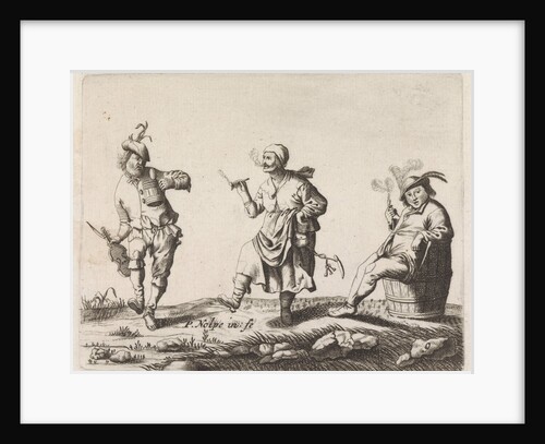 Dancing farmer by Pieter Jansz. Quast