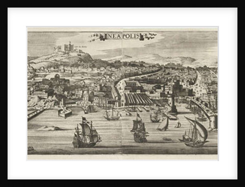 View of Naples by Jan van de Velde II