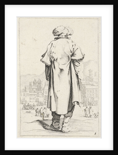 Man with turban seen from behind by Clement de Jonghe