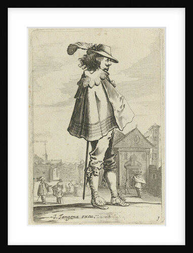 Officer standing in profile by Johannes Tangena