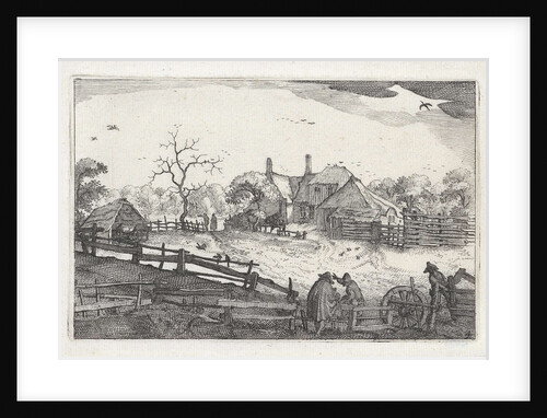 Pater's inn near a country road, view near Haarlem by Claes Jansz. Visscher II