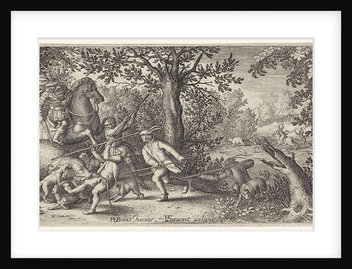 Bear hunting by Claes Jansz. Visscher II