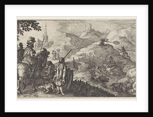Hare Hunting by Claes Jansz. Visscher II