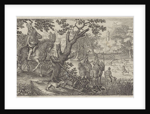 Rabbits Hunting by Claes Jansz. Visscher II