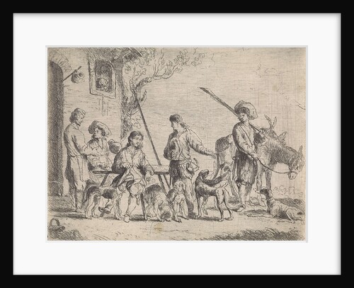 Hunters for an inn by Cornelis de Wael