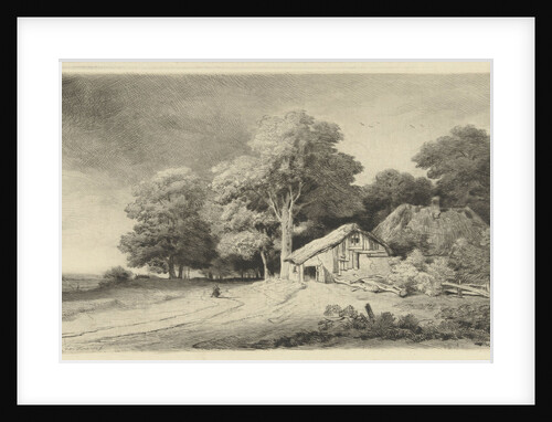 Farm on a road by Remigius Adrianus Haanen