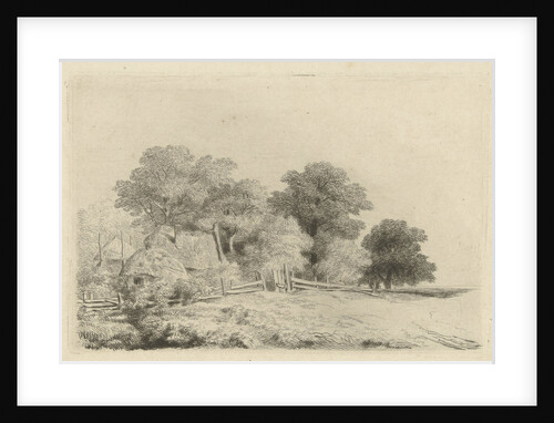 Farm in a fence by Remigius Adrianus Haanen