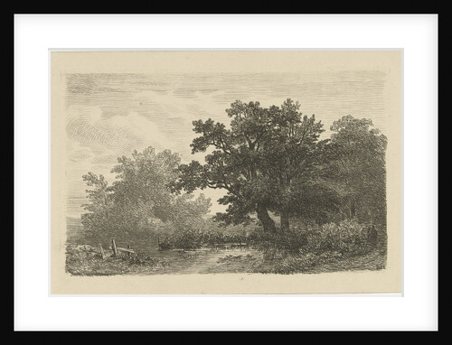 trees in a puddle by Remigius Adrianus Haanen