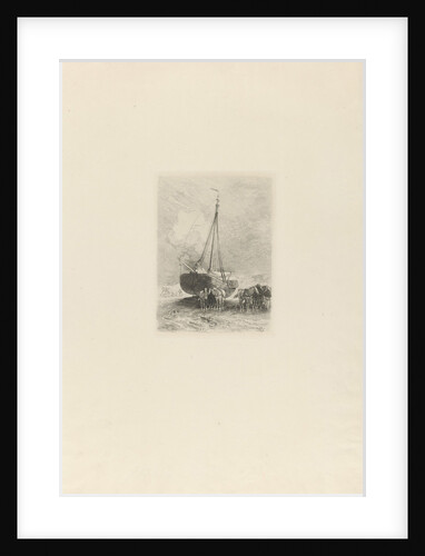 Ship on dry by Charles Rochussen