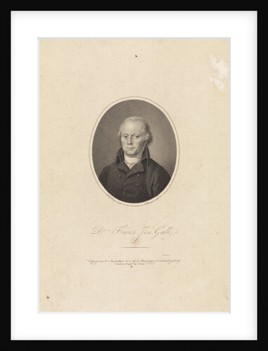 Portrait of physiologist Franz Josef Gall by Evert Maaskamp