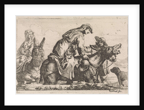 Female donkey mounts by Jan Baptist de Wael